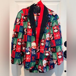 Mens ugly Christmas suit with lights!